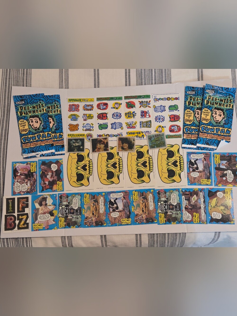 1988 Topps Pee-wee's Playhouse Fun Pack Cards - Vintage 80s Pee-wee Herman